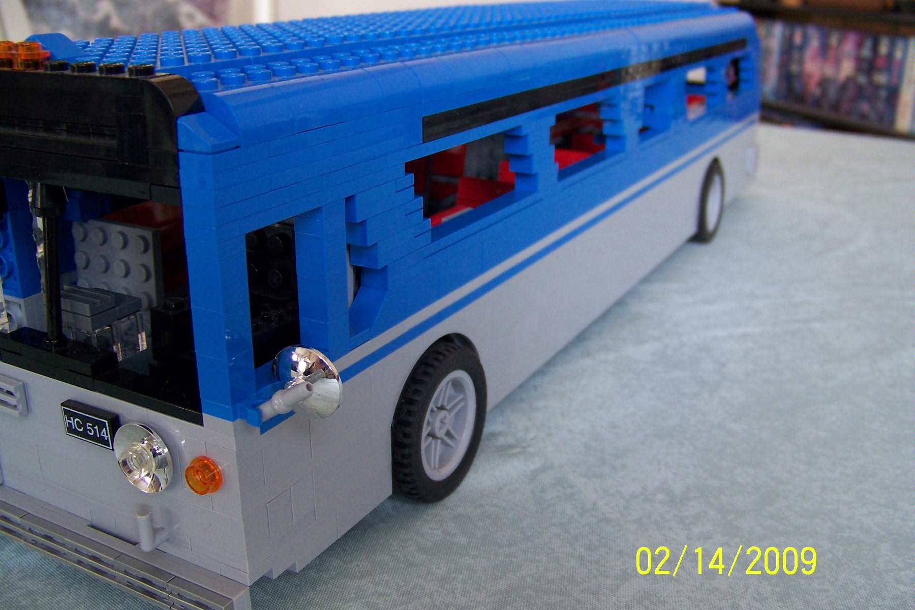 lego blue bus